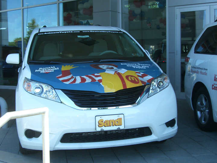 Ronald McDonald Van donated by Ardmore Toyota/Central City Toyota