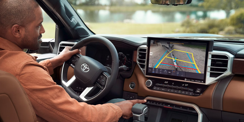 Rearview camera of the 2025 Toyota Tundra