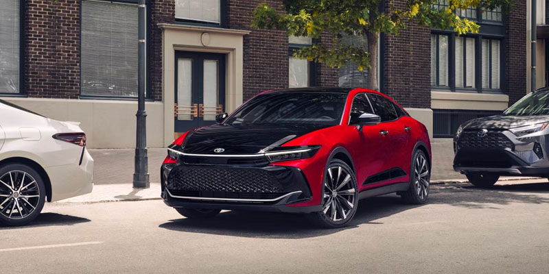 A 2026 Toyota Crown pulling out from a parking spot in Ardmore, PA 