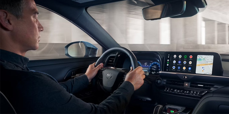 A driver in their 2026 Toyota Crown Signina 