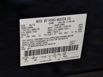 2018 Ford Explorer XLT