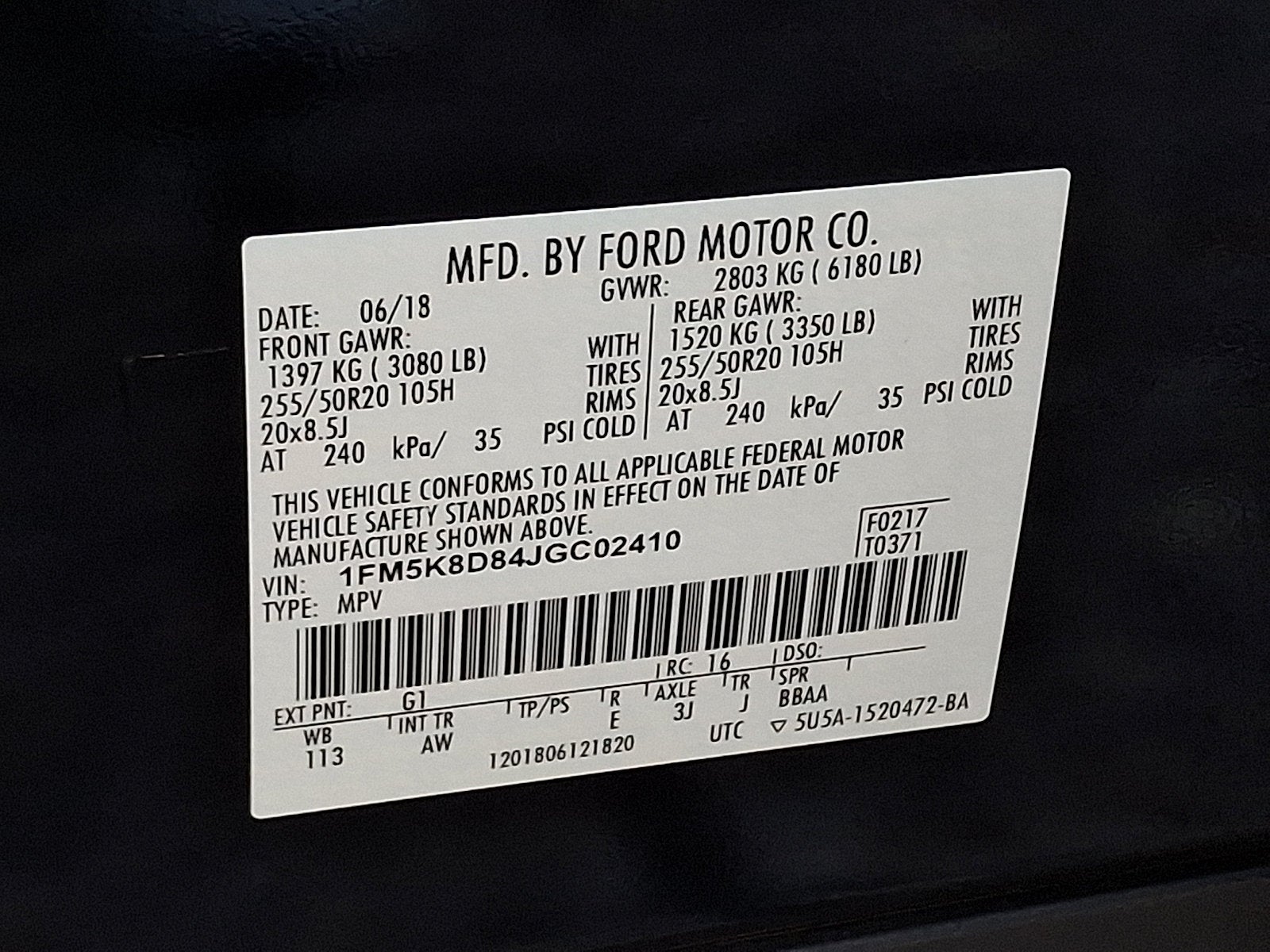 2018 Ford Explorer XLT