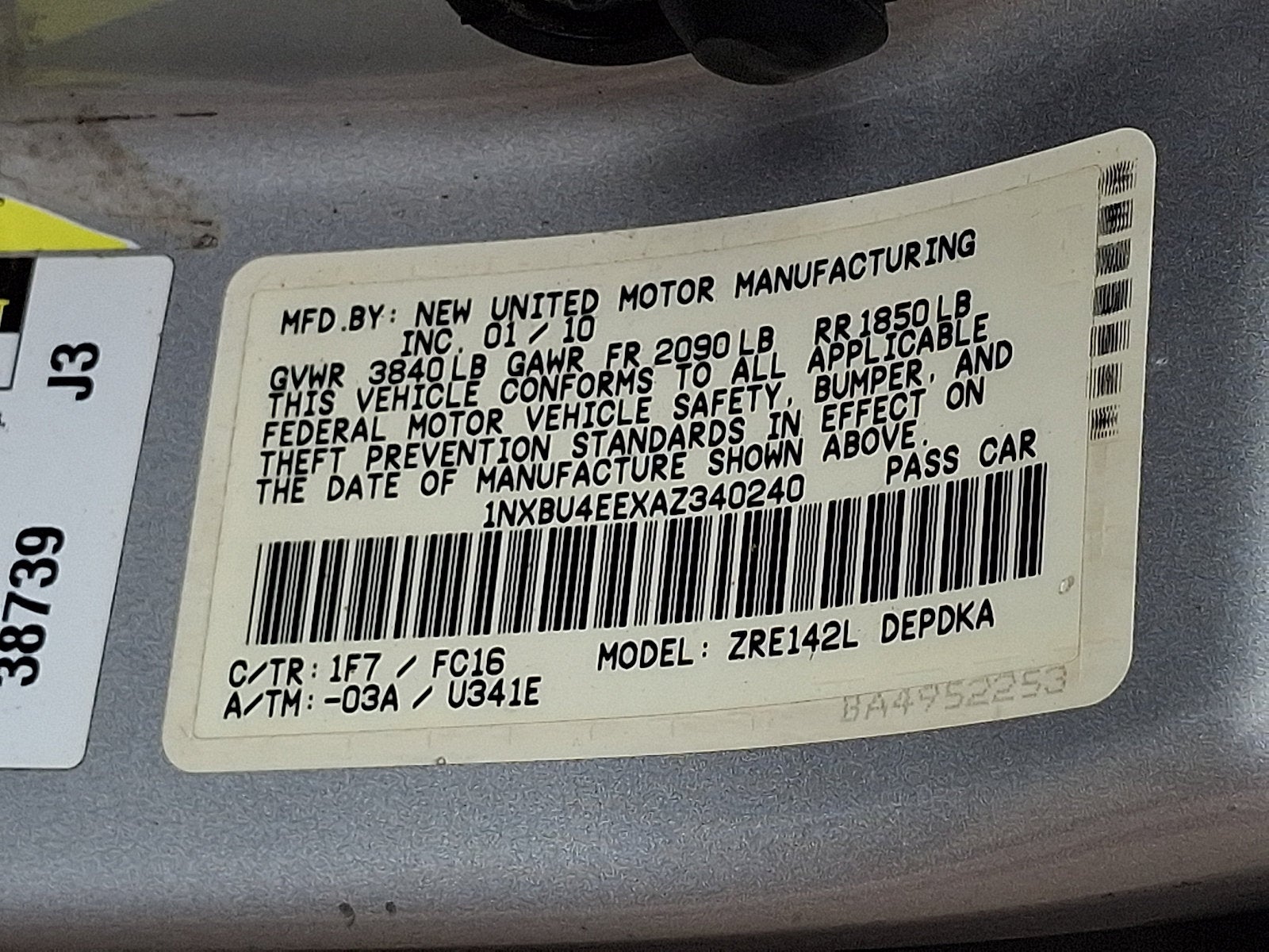 2010 Toyota Corolla LE
