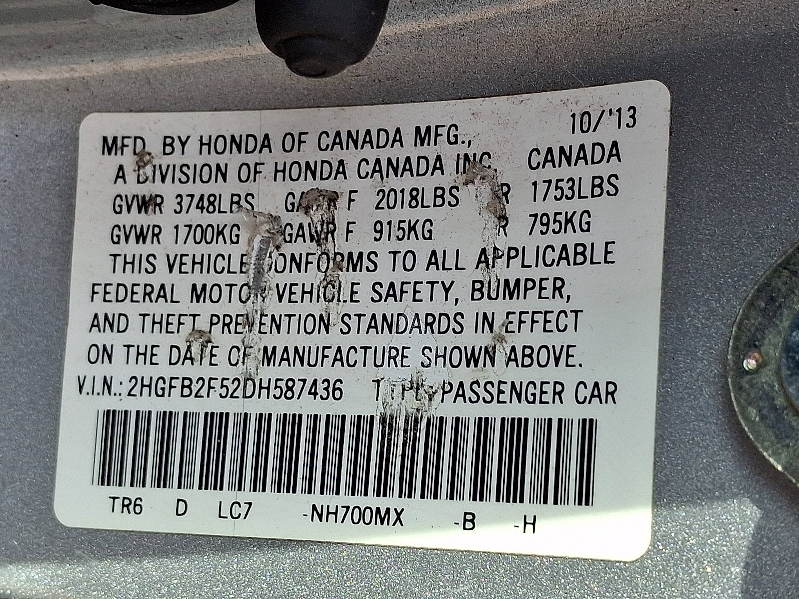 2013 Honda Civic Sdn LX