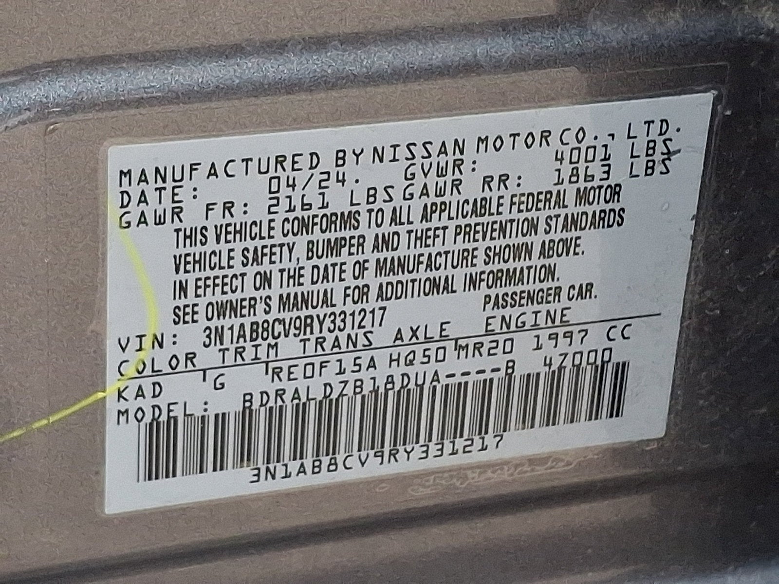 2024 Nissan Sentra SV