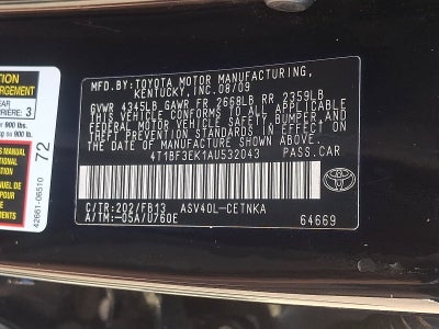 2010 Toyota Camry Base