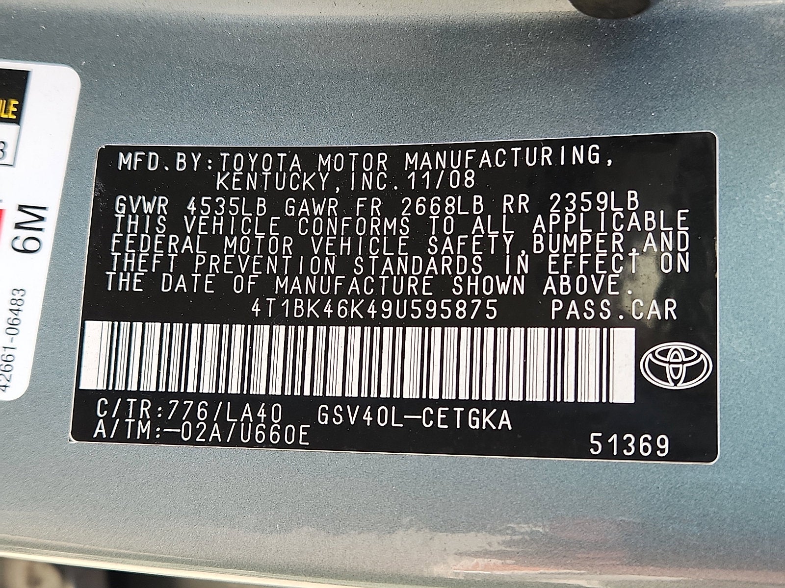 2009 Toyota Camry LE