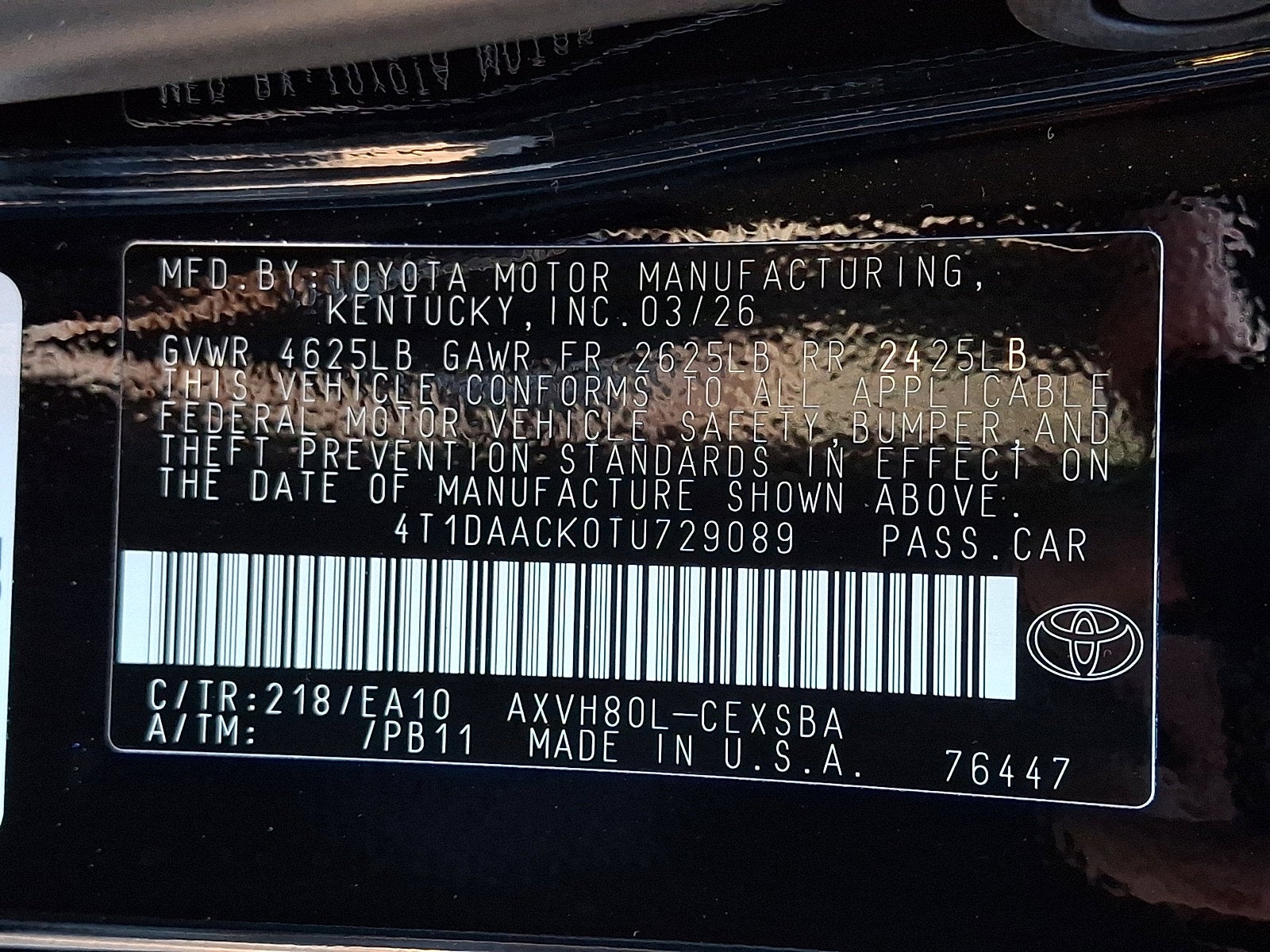 2026 Toyota Camry SE