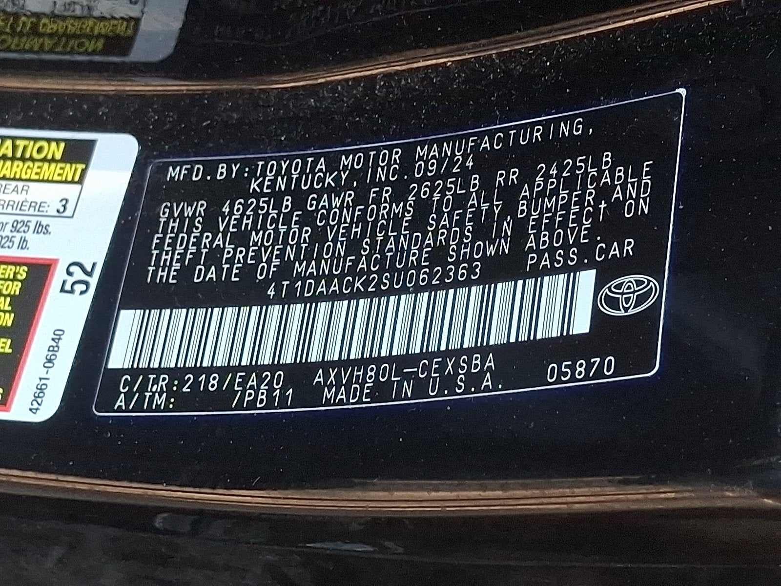 2025 Toyota Camry SE