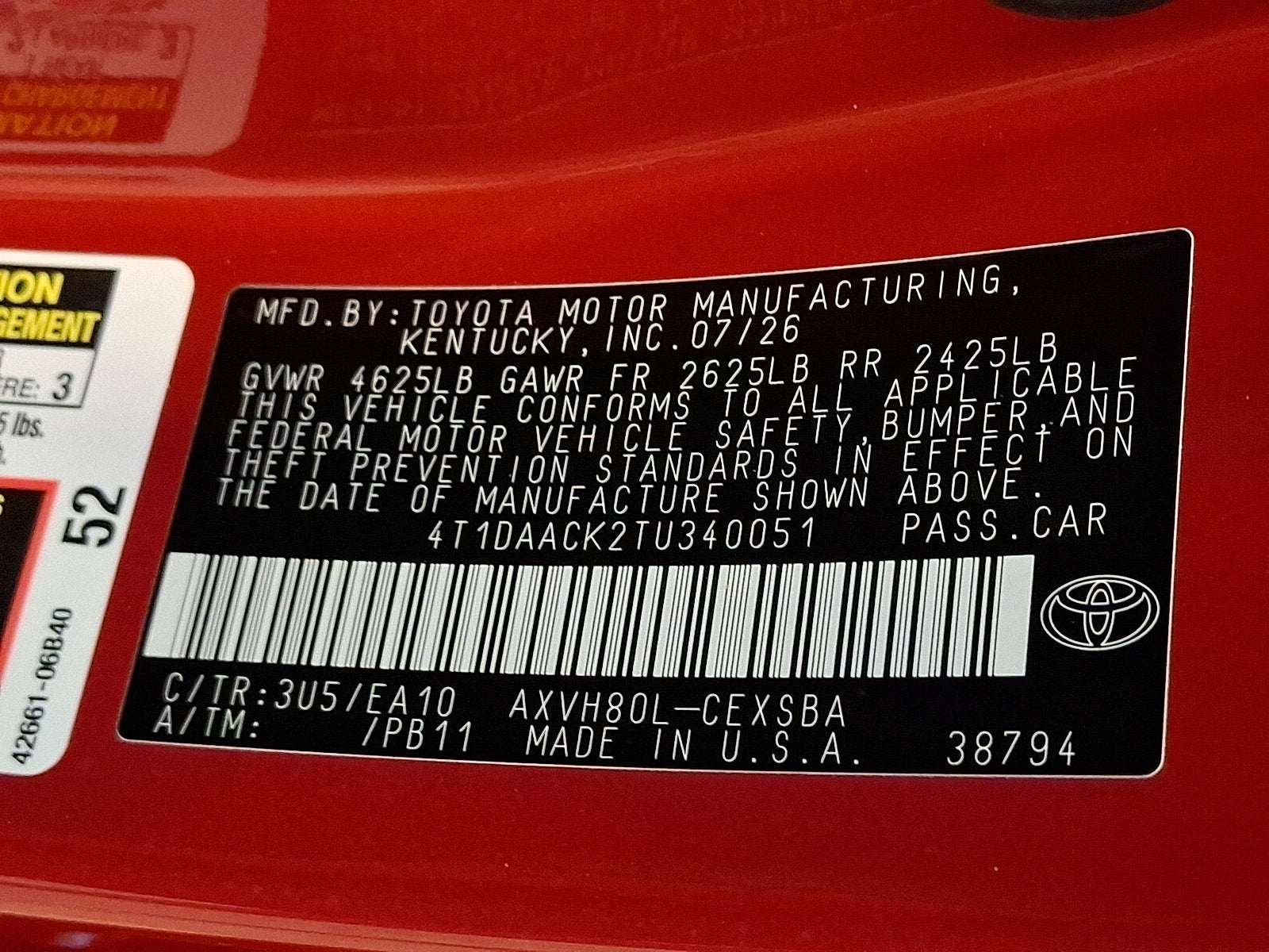 2026 Toyota Camry SE