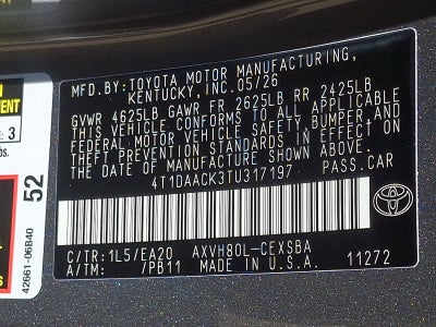 2026 Toyota Camry SE