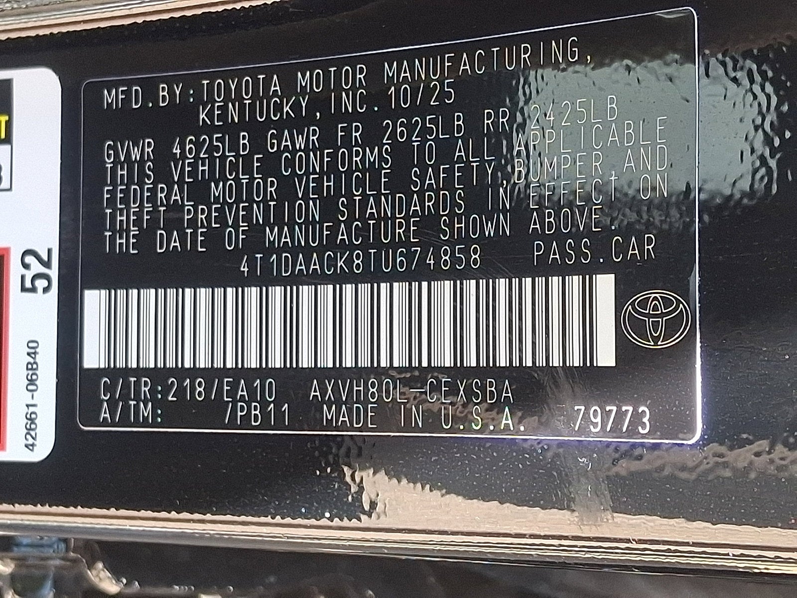 2026 Toyota Camry SE