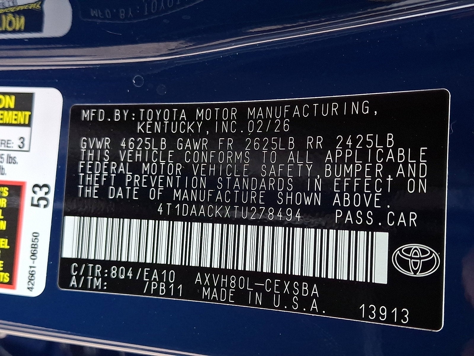 2026 Toyota Camry SE