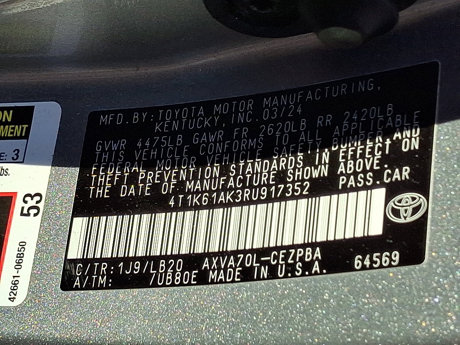2024 Toyota Camry XSE