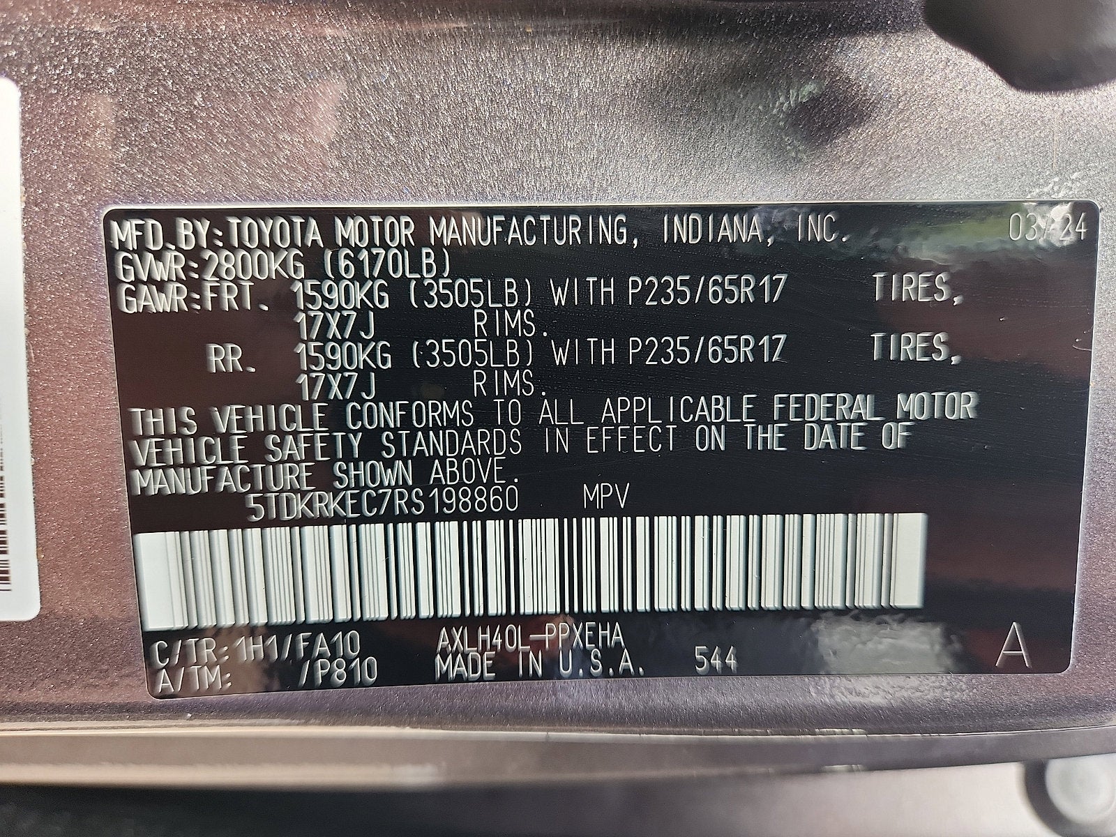2024 Toyota Sienna LE