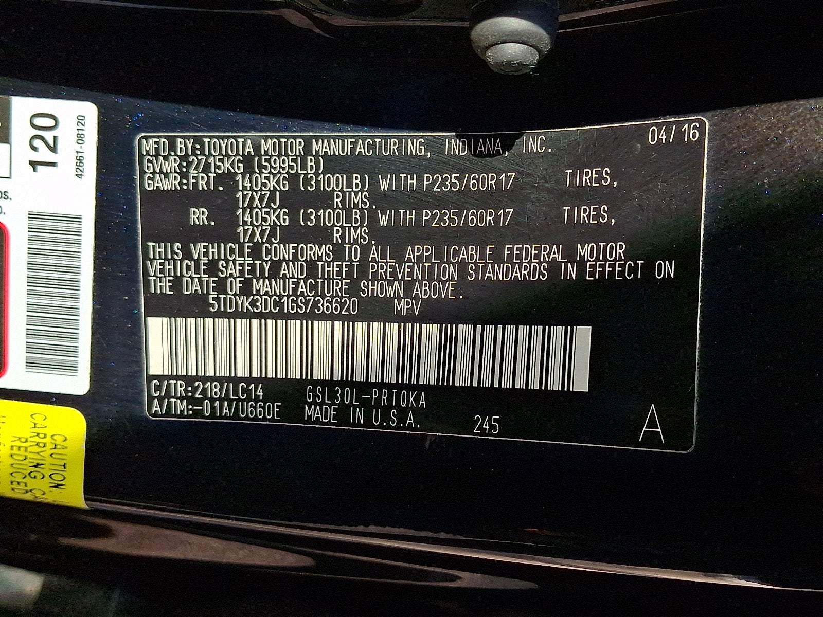 2016 Toyota Sienna XLE