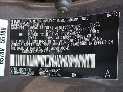 2013 Toyota Sienna XLE