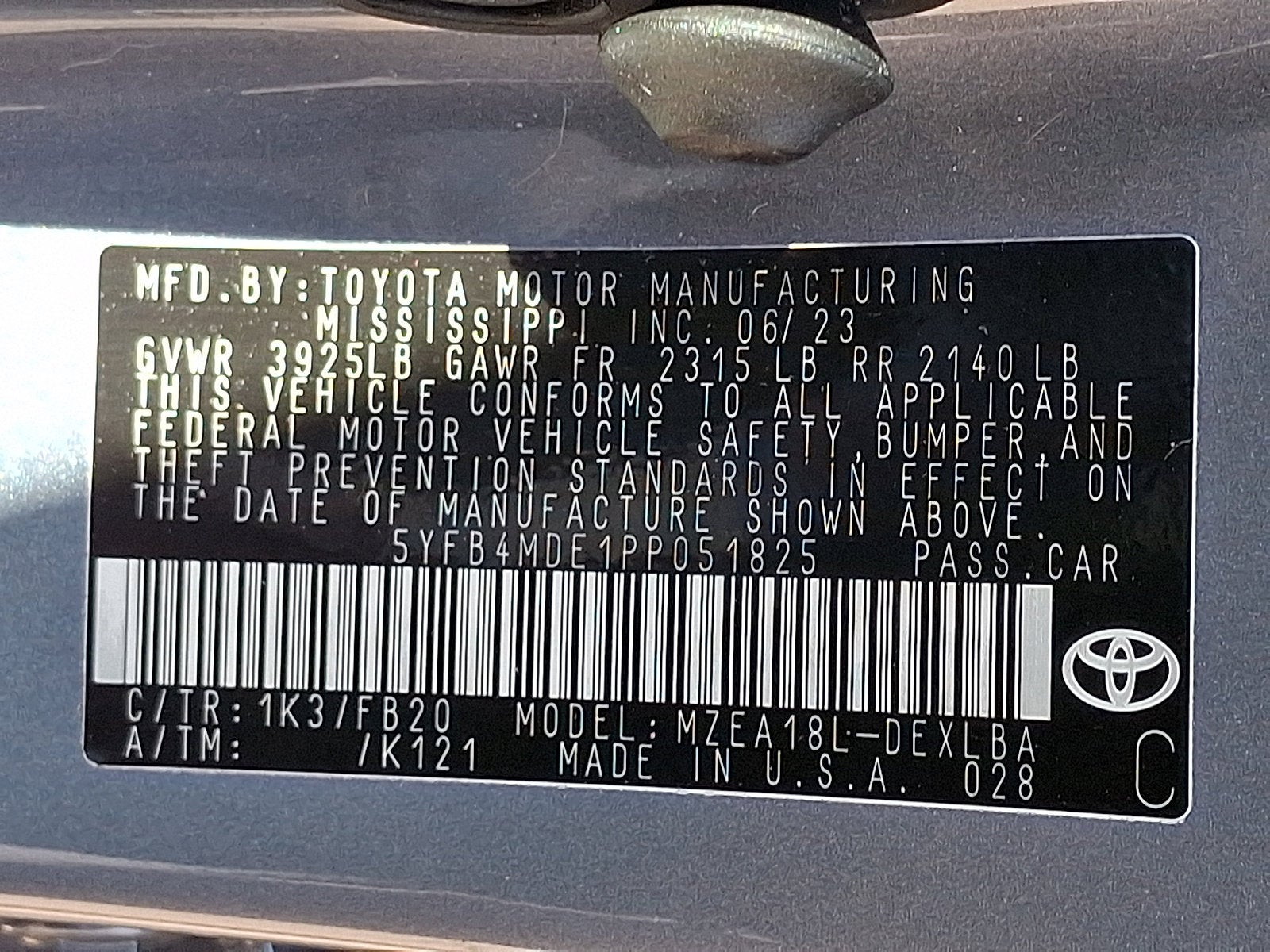 2023 Toyota Corolla LE