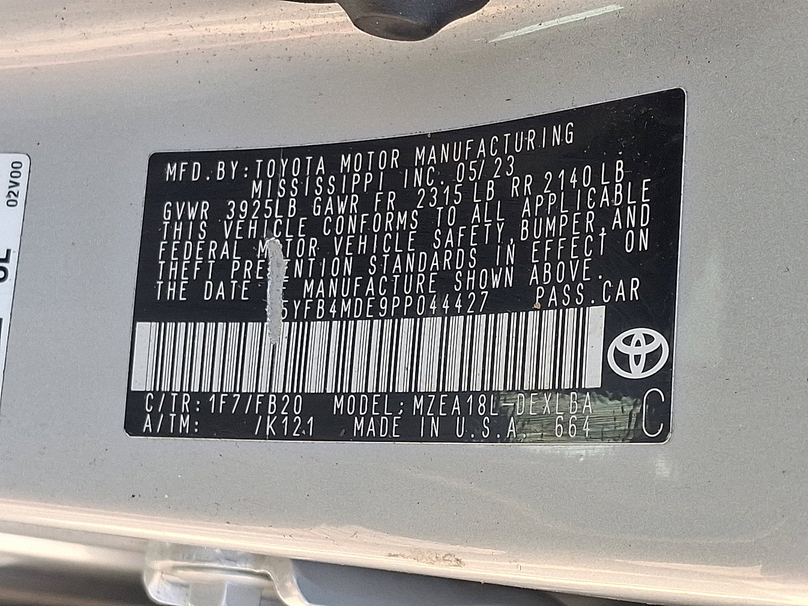 2023 Toyota Corolla LE