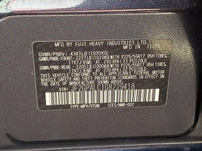 2016 Subaru Crosstrek Limited