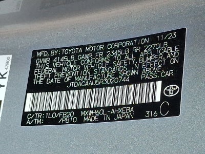 2024 Toyota Prius LE