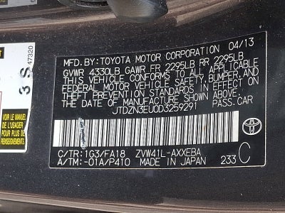2013 Toyota Prius v Two