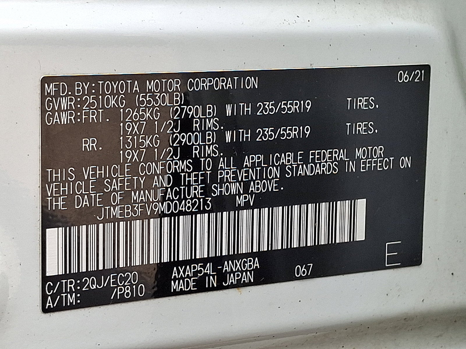 2021 Toyota RAV4 Prime XSE