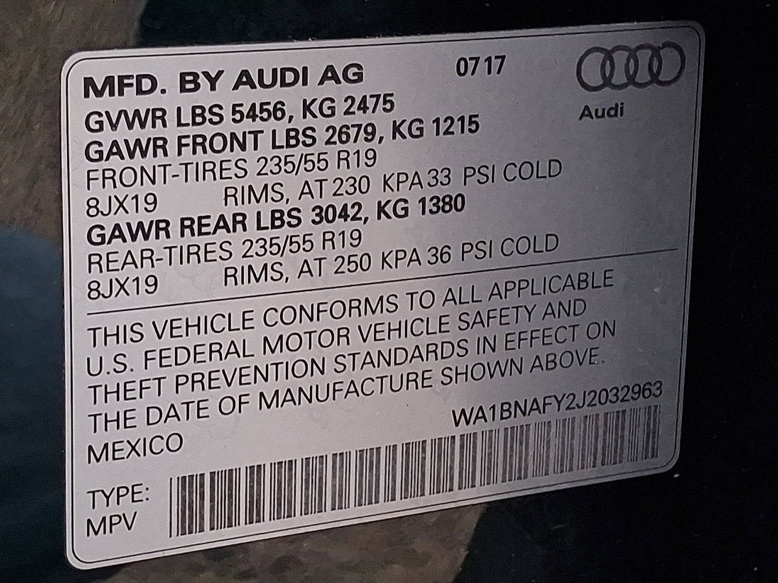 2018 Audi Q5 Premium Plus