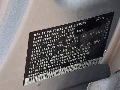 2018 Volkswagen Tiguan Limited Limited