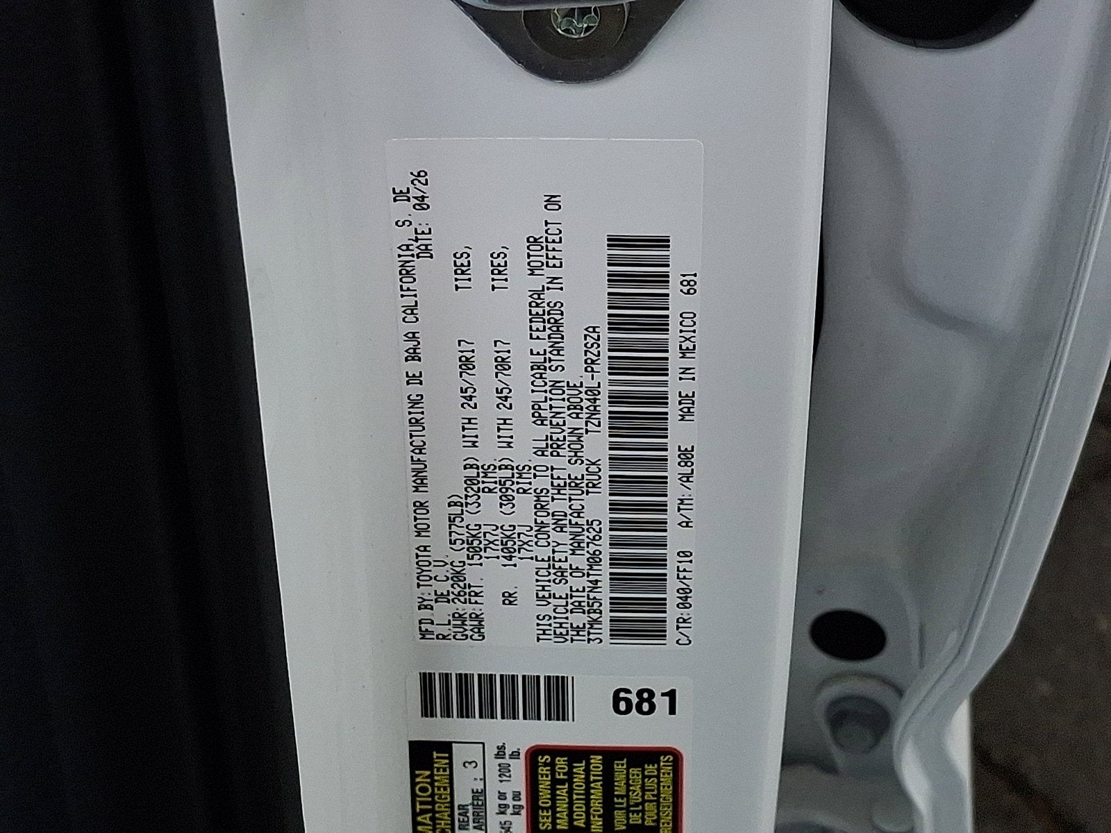 2026 Toyota Tacoma SR5