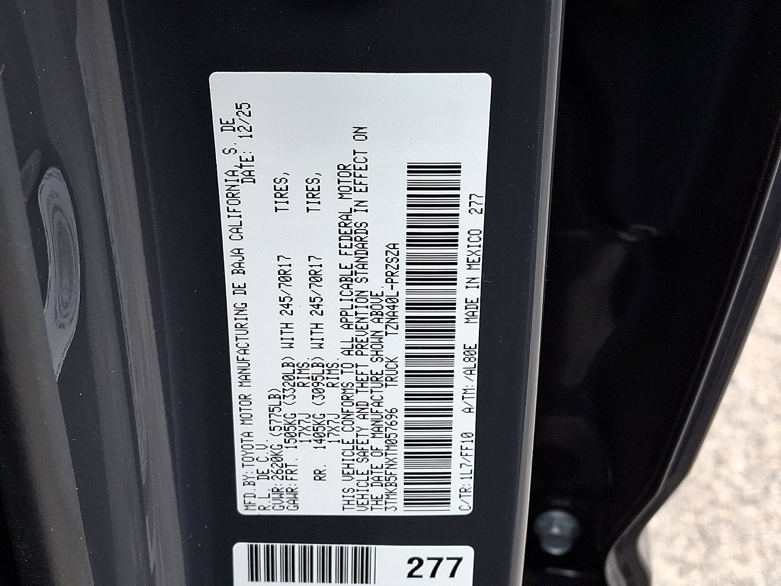 2026 Toyota Tacoma SR5