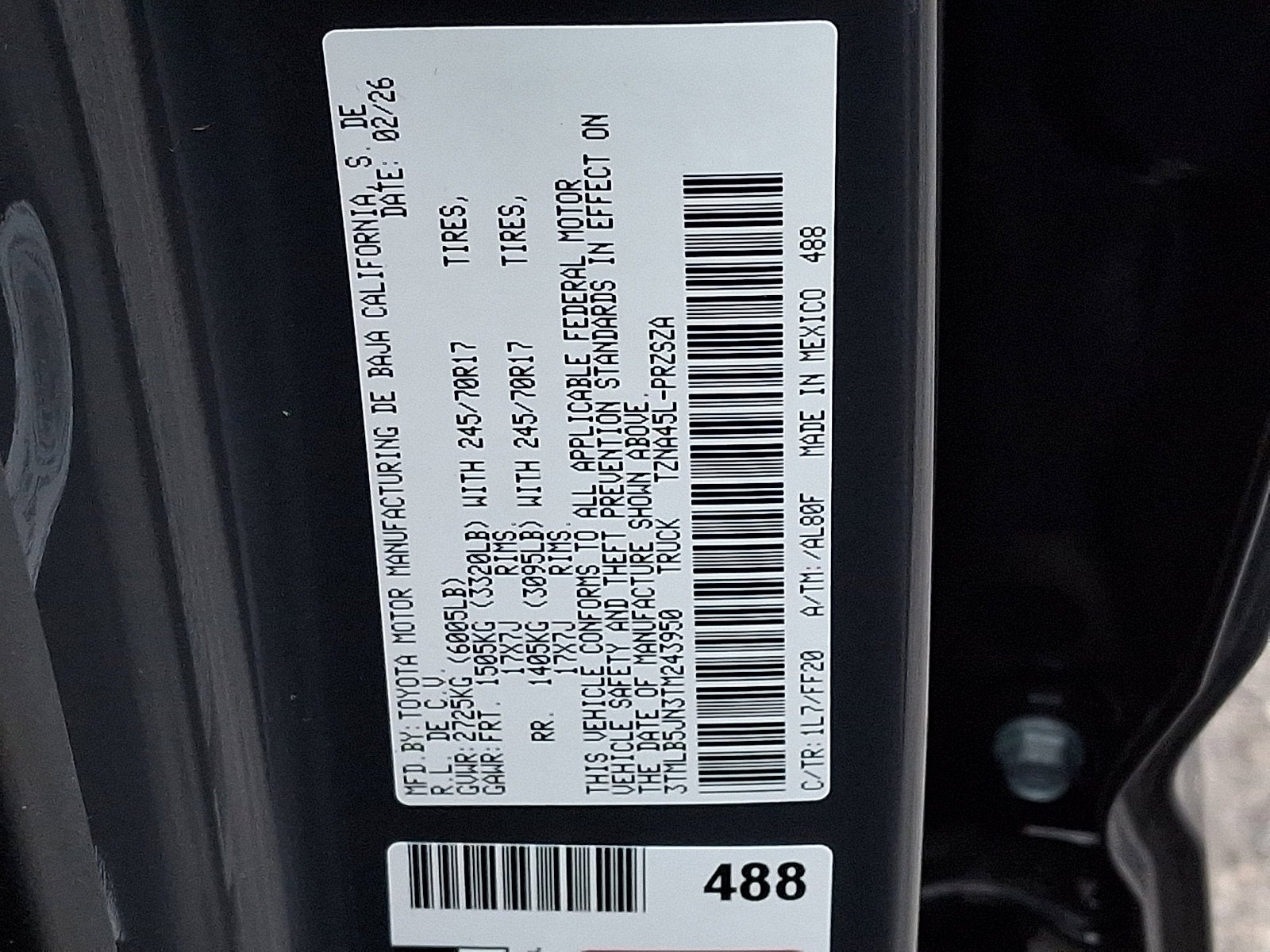 2026 Toyota Tacoma SR5