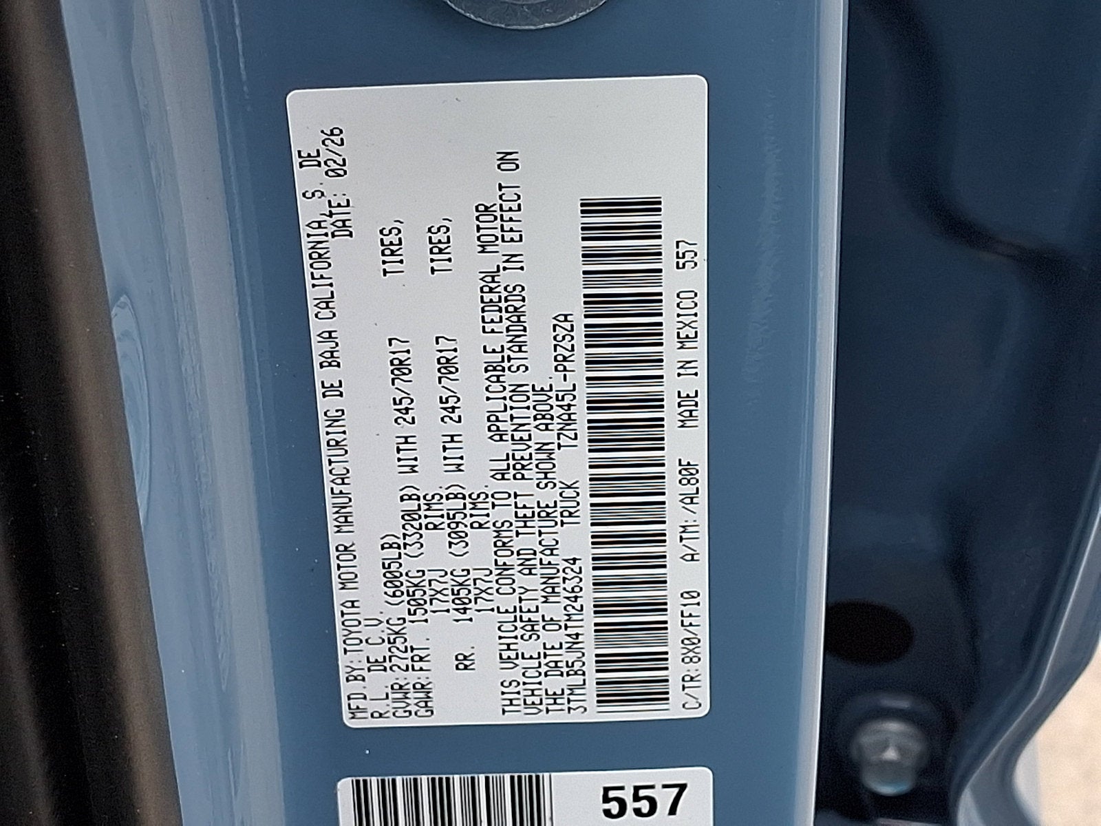 2026 Toyota Tacoma SR5