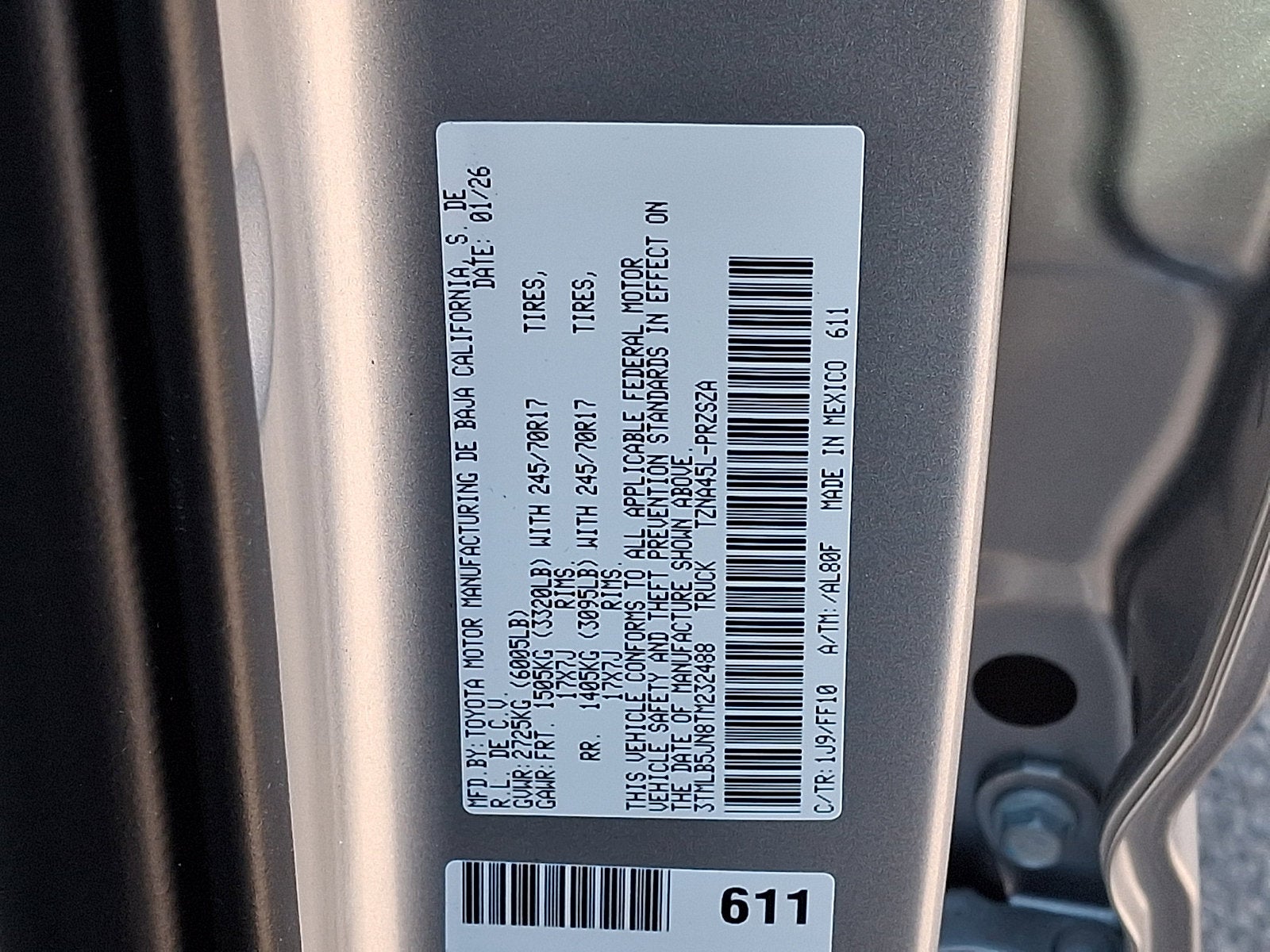 2026 Toyota Tacoma SR5