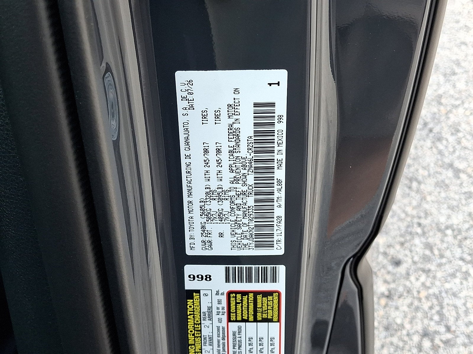 2026 Toyota Tacoma SR
