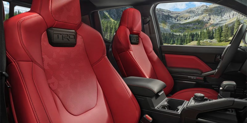 Seat detail of the 2025 Toyota Tacoma in Ardmore, PA