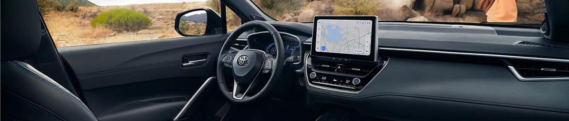 The infotainment system of the 2026 Toyota Corolla Cross in Ardmore, PA