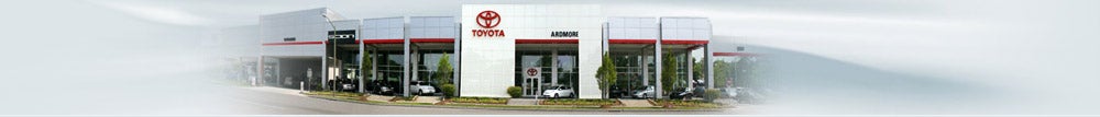 The entrance of Ardmore Toyota, a Toyota dealership near Havertown, PA