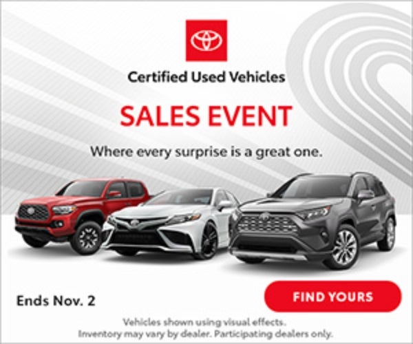 Certified Used Vehicles Sales Event
